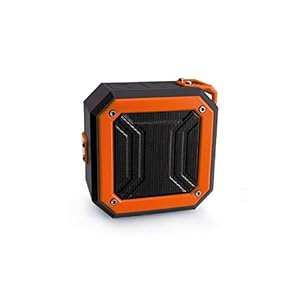 AUDIOEX Bluetooth 3W Speaker Support USB FM AUX | Handsfree Calling (Orange)