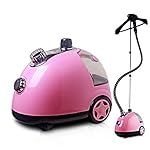 HUAPU Full Size Garment Home Upright Heavy Duty Clothes Steamer Fast Heat-up Powerful Fabric Steamer with Fabric Brush and Garment Hanger