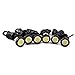 HOTSYSTEM Eagle Eye LED Light Bulbs 9W DC12V 18mm for Off-Road Car ATV Camper Trunk Motorcycle Day Time DRL License Plate Turn Signal Stop Parking Tail Reverse Fog Trunk Backup Light (White,6-Pack)