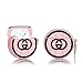 LKDEPO Airpods Silicone Case Cover and Skin Kits with Keychain Compatible for Airpods 1&2 (3D Classic Logo Pattern) (Stylish Designer Designed for Girl and Woman)