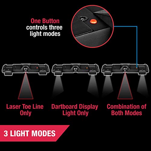 MD Sports 2 in 1 Laser Toe Line and Dartboard Light
