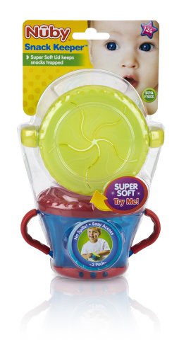 Nuby 2-Pack Snack Keepers, Colors May Vary