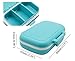 Meta-U Small Pill Box Supplement Case for Pocket or Purse - 3 Removable Compartments Travel Medication Carry Case - Daily Vitamin Organizer Box (Blue)