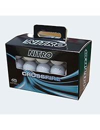 Nitro Golf Crossfire - Pelotas de golf (45 unidades)