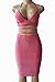 Sunfury Juniors Two Piece Outfits for Women Fall 2017 Sequin Romper Skirt Set Rosy Medium