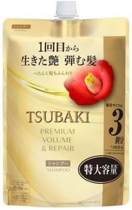 Premium Volume Repair Shampoo for Tsubaki Refill pack 900ml