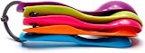SHATCHI Measuring Spoon Set, 5 Plastic Spoons, Colored, Dishwasher Safe view 8