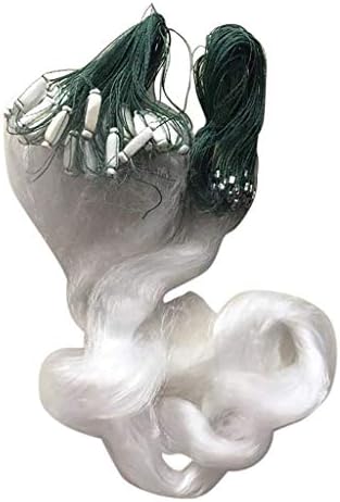 Mbtaua 20M Fishing Net Cast Net Durable Accessory Single Mesh Monofilament Gill Float Frisbee for Trap Fish