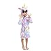 Lantop Kids Soft Bathrobe Comfy Unicorn Flannel Robe Unisex Hooded Gift All Seasons Sleepwear
