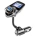 Cingk Wireless In-Car Bluetooth FM Transmitter Radio Adapter Car Kit with 1.44 Inch Display TF SD Card Slot and USB Car Charger