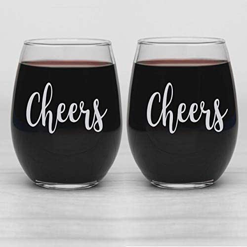 Cheers Wine Glass Set House Warming Gifts for New Home