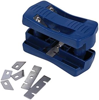 luoOnlineZ Trimmer, Double Edge Laminate Trimmer Woodworking Tool Steel Blade For Wood Plastic