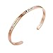 Solocute Womens Bangle Bracelet Engraved The Love Between Mother & Daughter is Forever Inspiration Rose Gold Cuff Bracelet, for Mothers Day, Christmas Day, Thanksgiving Day and Birthday