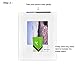 Golden State Art, Pack of 25 White Slip-in Photo Mat with Backing Board Pre-Adhesived, Includes 25 Clear Storage Bags, Cardboard Mounting Frame (8x10 for 5x7 Photos)