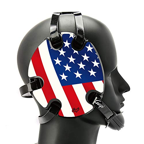 Geyi Wrestling Headgear with USA Flag Stickers
