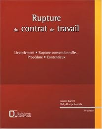 Rupture du contrat de travail