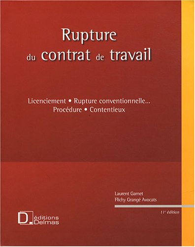 Rupture du contrat de travail