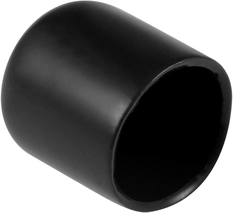 MACHSWON 20pcs Rubber End Caps 15mm ID, Vinyl Round End Cap Cover Screw Thread Protectors Tube Bolt Cap for protection of Screws Tubes Cables Wires, etc