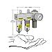 PneumaticPlus SAU2030M-N02G Mini Three Stage Air Drying System, 1/4