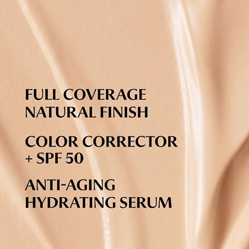 IT Cosmetics CC+ Cream - Natural Full Coverage Foundation With SPF 50+, Color Corrector & Anti-Aging Hydrating Serum, Hyaluronic Acid + Peptides, Lightweight Up To 24H Wear, All Skin Types- 1.08 fl oz