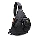 Sling Bags Chest Backpack Crossbody Book Bag For School Travel Daypack ( Black)
