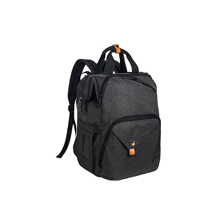Hap Tim Diaper Bag Backpack,Large Capacity Travel Back Pack Maternity Baby Nappy Changing Bags, Double Compartments with…