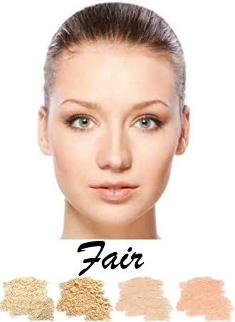 Makeup Kit by LA Minerals Valley Girl 6 Piece Mineral Makeup Try Me Kit for Oily Skin or Acne Skin (Fair)