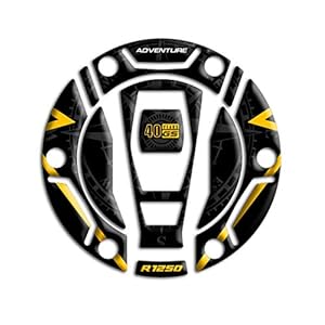 Tankdekselbescherming van hars, 3D, compatibel met BMW R 1250 GS Adventure 2021 GP-705 (40. Anniversary)