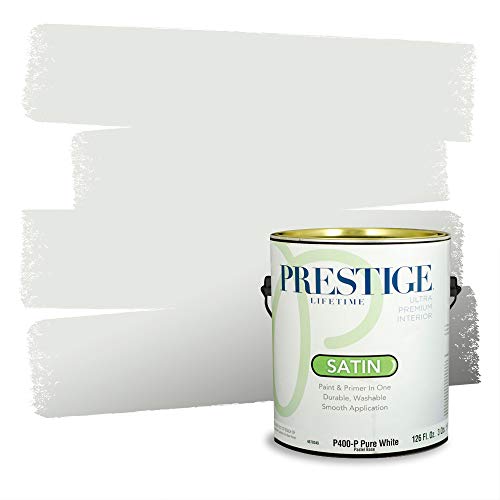PRESTIGE Paints Interior Paint and Primer In One, 1-Gallon, Satin, Comparable M…