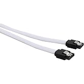 30cm SATA 3 Cable 6gb/s SSD Cord HDD Cable Nylon Braided White 7 Pins