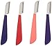 TAMSCO Stripping Knives Set of 4 in Zipper Case, Foam Handle, Color Coded