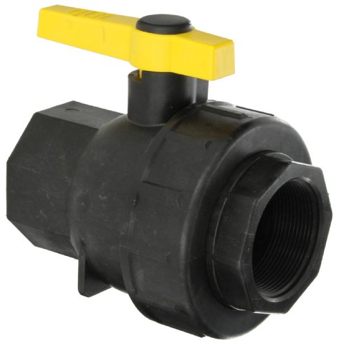 Banjo SUV200FP Polypropylene Ball Valve, Single Union, Full Port, 2" NPT Female