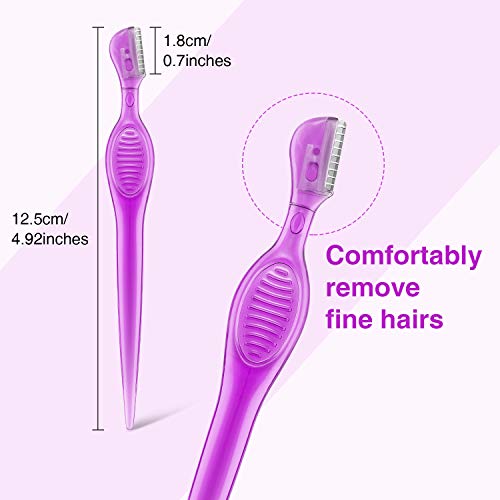 24 Pieces Eyebrow Razor Mini Portable Eyebrow Shaver Multipurpose Face