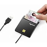 Rocketek RT-SCR1 DOD Military USB Common Access CAC Smart Card Reader, Compatible with Windows (32/64bit) XP/Vista/7/8/10, Mac OS X/RT-SCR1