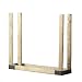 Shelter SLRK Adjustable Length & Height Firewood Storage Log Rack/Holder Kit, Powder Coated Heavy Duty All Steel, Adj. L x 14" D x Adj. H, Black