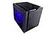 APEVIA X-QPACK3-BL Micro ATX Cube Gaming/HTPC Case, Supports Video Card up to 320mm/ATX PS, 2 x Blue Windows, USB3.0/USB2.0/HD Audio Ports, 1 x 140mm Blue LED fan, Flip Open Design, Dust Filter–Blue