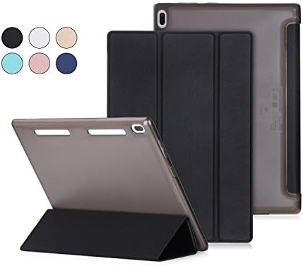 YD US Tech Lenovo Tab 4 10 Case TB-X304F/N- Ultra Slim Lightweight Stand Case with Translucent Frosted Back Smart Cover for 2017 Lenovo Tab 4 10.1" Android Tablet,With Auto Sleep/Wake (Black)