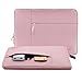 MOSISO Laptop Sleeve Bag Compatible 13-13.3 Inch MacBook Pro, MacBook Air, Notebook, Polyester Fabric Multifunctional Protective Carrying Case Cover, Pink