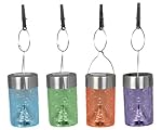 Moonrays 91280MC Solar Powered Umbrella Party Lights, 8-pack
