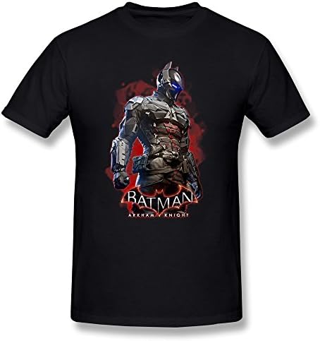 Jasmincc Men's Batman: Arkham Knight Tees Black Large