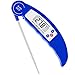 Meat Thermometer, Digital Cooking Food Thermometer, Instant Read Thermometer With Long Probe for Grilling Kitchen Gadgets Outdoor BBQ Candy Thermometer (Blue, 1 Pack)