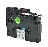 NineLeaf 1PK Label Tape Black on White Compatible for Brother TZe-231 TZ 231 TZe231 TZe 231 P-Touch 0.47