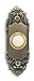 Heath Zenith SL-925-02 Wired Door Chime Push Button, Antique Brass with Lighted Center primary