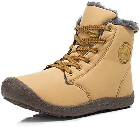 Dannto Snow Boots High Top Waterproof Outdoor Fur Lined Winter Warm Shoes Ankle Booties for Men Women