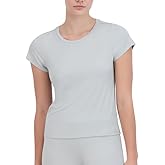 Steve Madden Womens Women's Ribbed Short-Sleeve Sleep Tee