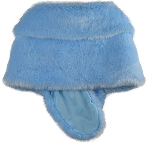 RoRoDox Warm Faux Fur Wedding Shawl Perfect for Wedding/party/show (Rabbit Fur Sky Blue Plus Size)