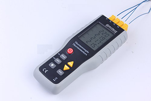 PerfectPrime TC41, 4-Channel K-Type Digital Thermometer Thermocouple Sensor -200~1372°C/2501°F, 20 x 4 Data Log Storage Function - Thumbnail 6