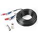 SHD 33Feet BNC Vedio Power Cable Camera Video BNC Cable Wire Cord for Surveillance CCTV Security System with Connectors(BNC Female and BNC to RCA)