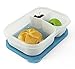 Multi-color 6 PACK. 3 compartment reusable food storage containers-Bento Lunch Box set best for kids lunch & Meal Prep. Easy Storage, suitable for Freezer-Microwave and dishwasher. Premium BPA free