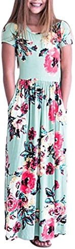 Dress,2018 Baby Girls Flower Print Short/Long Sleeve Princess Dress Long Maxi Sundress
